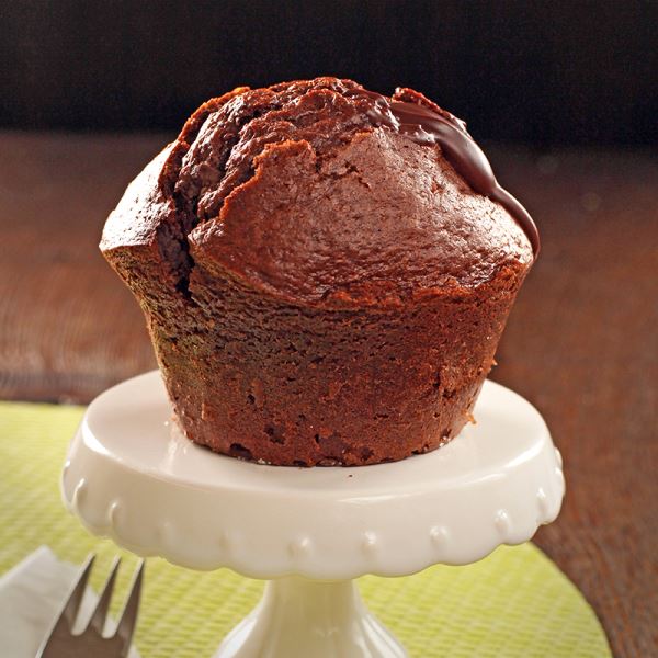 Double Choc Nougat Muffin gefüllt