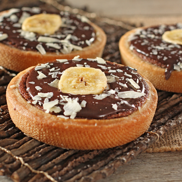 Schoko-Bananen-Tartelett