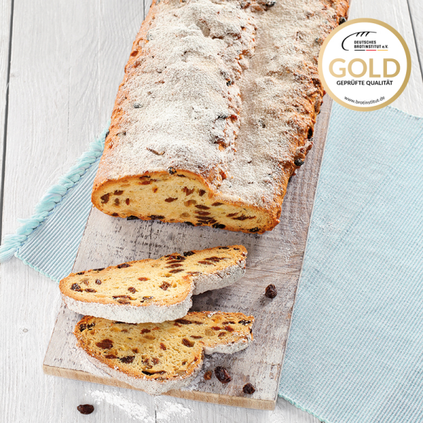 Fränkischer Stollen (halbiert und eingeschweißt)