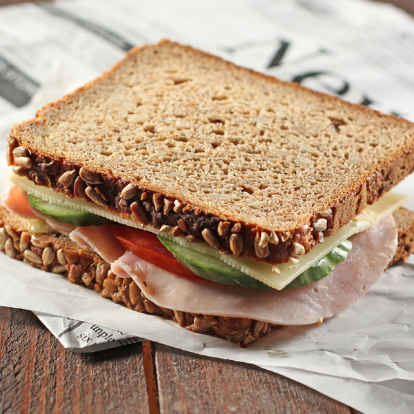 Frankenkorn mit Frischkäse und Schinken