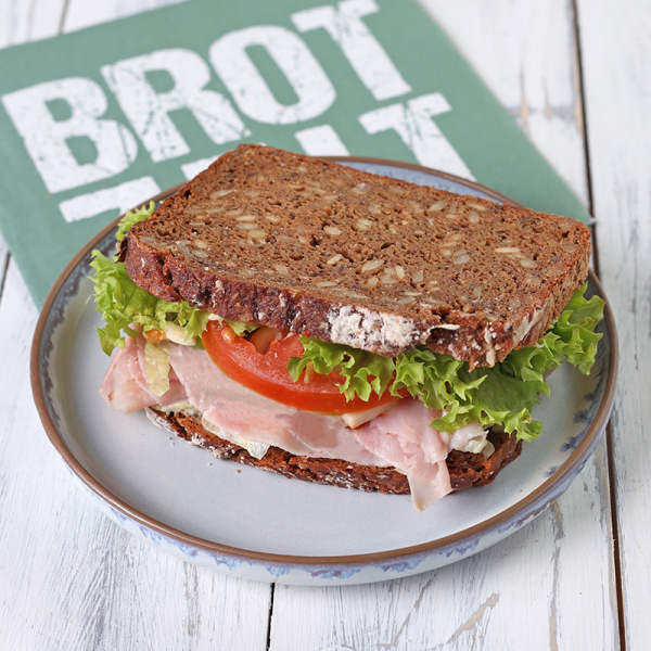 Körnersandwich Schinken-Käse