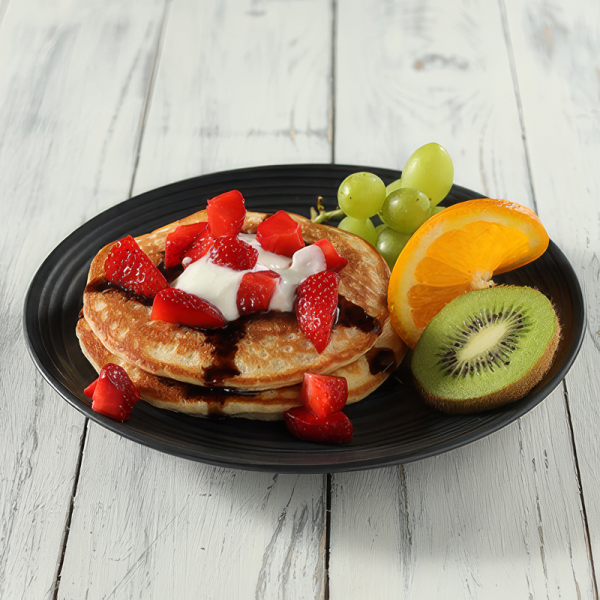 Pancakes m. Erdbeer-Joghurt